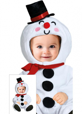 Baby Snowman Costume with Hood and Hat