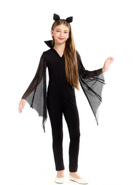 Bat Costume with Ears for Girls