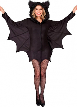 Disfraz de Murciélago Orejas con pelo para mujer