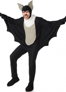 Gray Ears Bat Costume for Adults