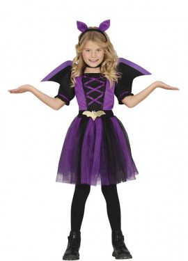 Purple Bat Costume for Girls