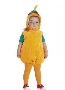 Adorable Orange Hooded Baby Costume