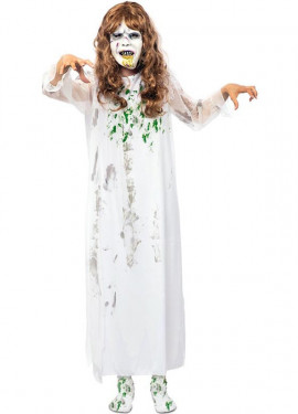 Possessed Girl Costume White Nightgown for Women