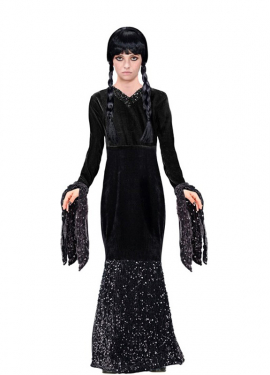 Sinister Girl Costume with Glitter for Girls