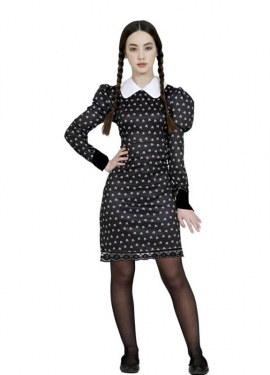 Sinister Girl costume with polka dots for teenagers