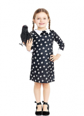 Creepy Girl Costume Printed Dress for Baby and Girl