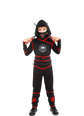 Disfraz de Ninja negro para hombre, traje negro que cubre la cara