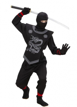 Black Ninja Costume for Boys
