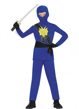 Blue Ninja Warrior costume for children