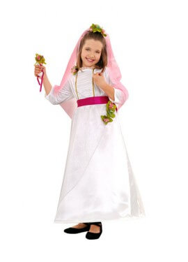 Disfraz de Novia para niñas de 3 a 4 años