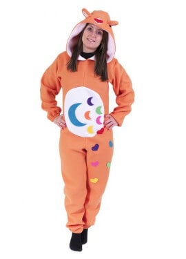 Orange Liebender Bär Kostüm für Erwachsene