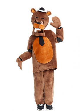 Kids Scary Teddy Bear Costume with Gloves