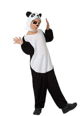 Fato de urso panda para crianças