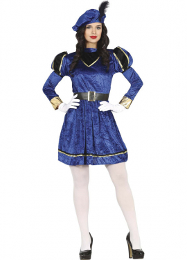 Elegant Blue Page Costume for women