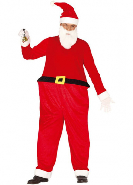 Disfraz de Papá Noel Barrigón para hombre