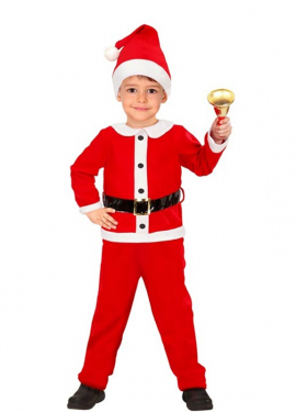 Disfraz de Papá Noel de Franela para niño