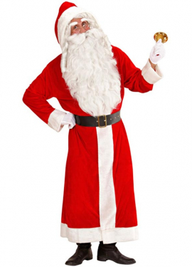 Men's Super Deluxe Velvet Santa Claus Costume