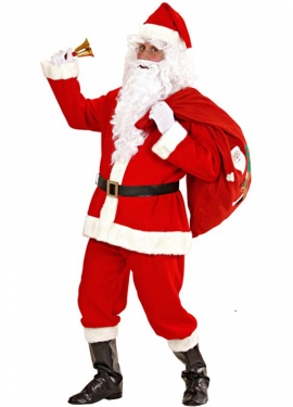 Super Deluxe Santa Claus Costume for Men