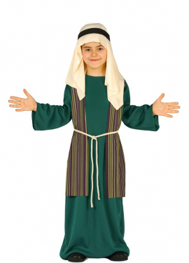 Fato de pastor hebraico verde para menino Fato de pastor hebraico verde para menino