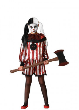 Striped Clown Costume for Girl