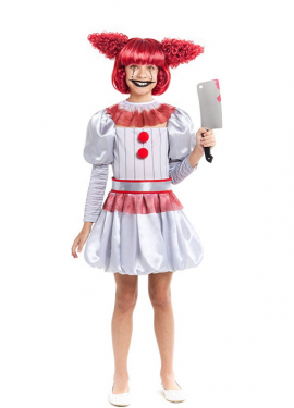 Scary Clown Costume for Girls