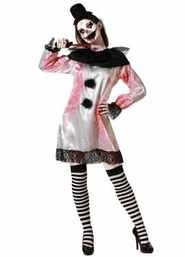 White Clown Costume for women