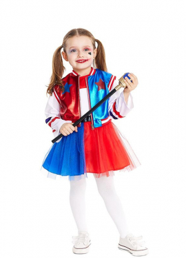 Baby Girls Troublesome Clown Costume with Vest and Tutu