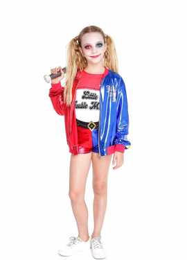 Short Conflictive Clown Costume for Girl