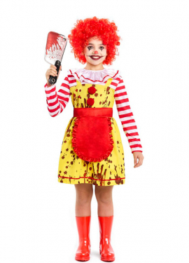 Sadistic Burger Clown Costume for Girls