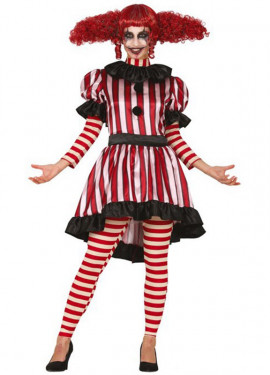 Horror Pennywise Le Costume de Clown aux Femmes Halloween Carnaval
