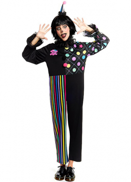 Colorful Gloomy Clown Costume for Women