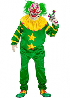 Adult Green Outer Space Killer Clown Costume