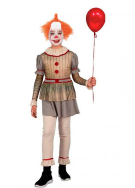 ▷ Costume Clown rosso e giallo per bambino