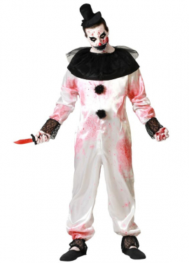 White Clown Costume for Men