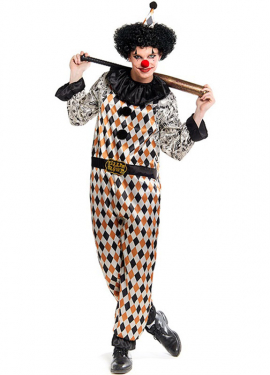 Men's Horror Circus Clown Costume