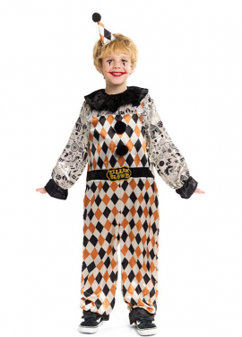 Horror Circus Clown Costume for Boys