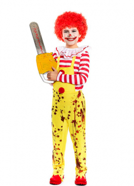 Sadistic Hamburger Clown Costume for Boys