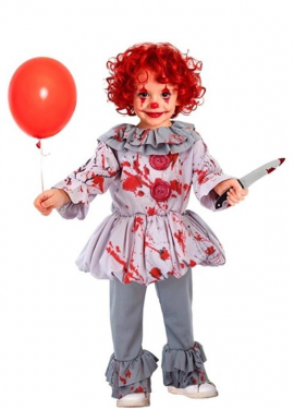 Costume de clown d'horreur vintage pour bébé