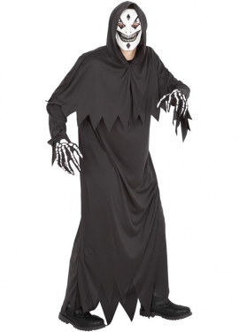 Men's Skeleton Clown Costume with Tunic