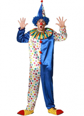 Adult festive clown costume