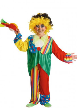 Costume da Clown colorato o Poncho a Pois per bambini