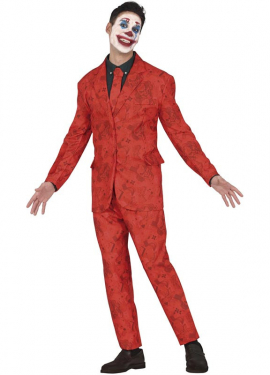 Elegant laughing clown costume for men