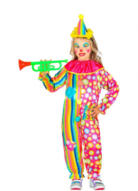 Polka Dot Clown Costume for Girls