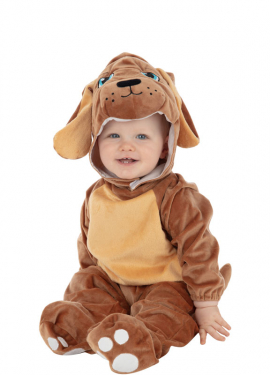 Fato de cachorrinho macio para bebê