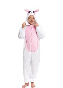 Costume pour enfants lapin blanc - Déguisement drole Taille - 5-6 Ans pas  cher
