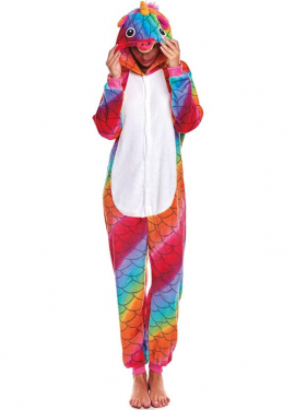 Unicorn Mermaid Pajama Costume for adults