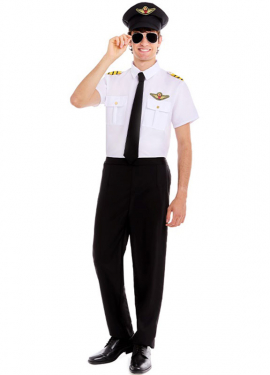 Men's Airplane Pilot Costume