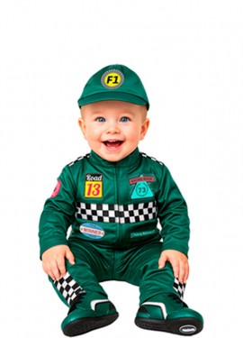 Disfraz de Piloto de Carreras para bebé