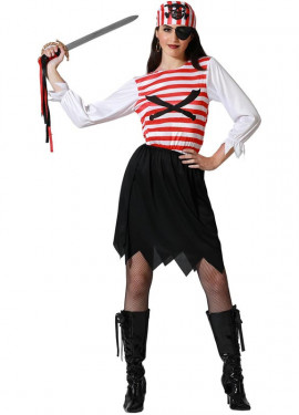 Costume da pirata bucaniere per donna