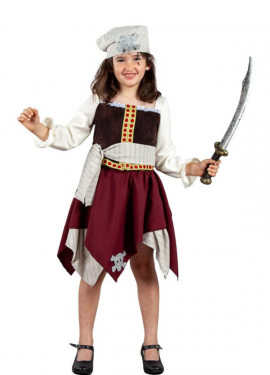 Pirate Corsair of the Seas costume for girls and teenagers